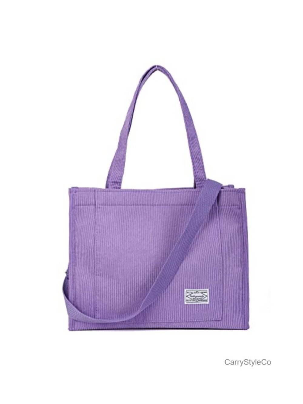 Corduroy Tote Bag Crossbody Shoulder Handbag for Women Travel